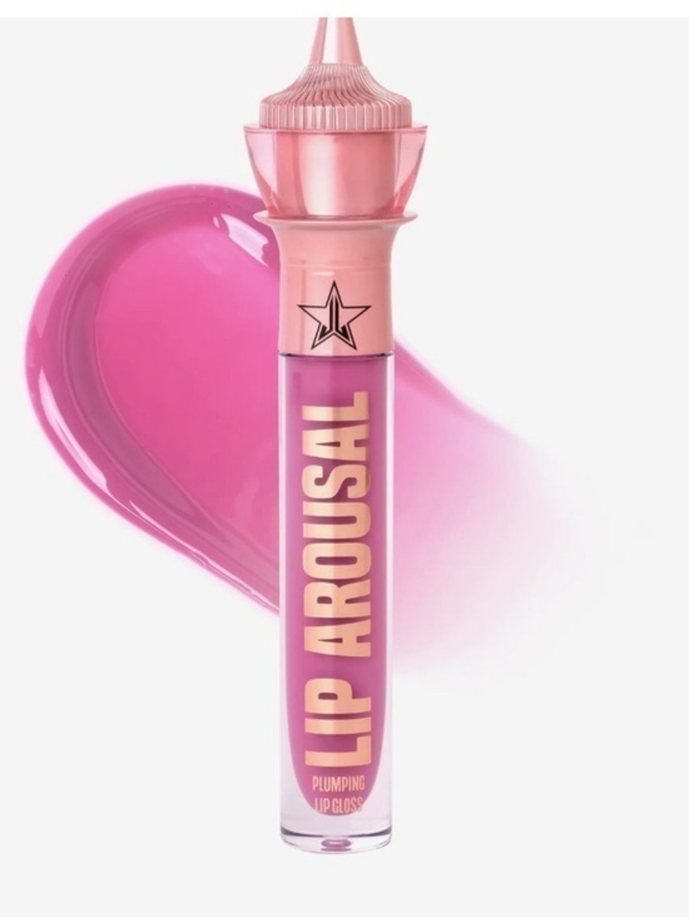 Jeffree Star PINK ROBE Lip Arousal Plumping Lip Gloss — Hot Pink